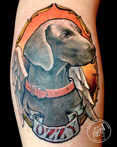 Ozzy the Dog Memorial Tattoo