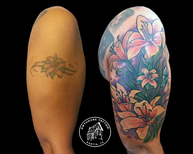 ArtHouse Tattoo Before and After 1