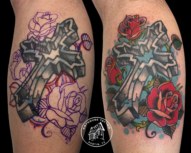 ArtHouse Tattoo Before and After 8